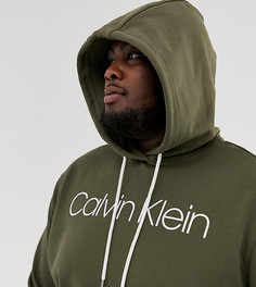 Худи темно-зеленого цвета с логотипом Calvin Klein эксклюзивно для ASOS - Зеленый