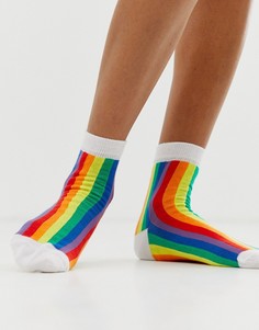 Носки с разноцветными полосками ASOS DESIGN - Мульти