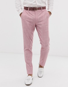Розовые зауженные брюки ASOS DESIGN wedding - Розовый