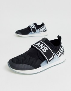 Кроссовки с фирменной лентой Tommy Jeans - Черный