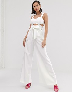 Комбинезон с широкими штанинами ASOS DESIGN - Белый