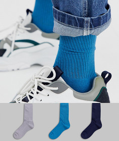 Комплект из 3 пар носков ASOS DESIGN - Мульти