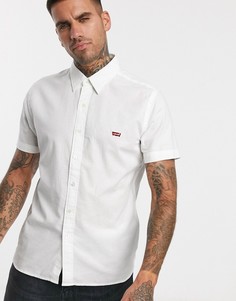 Белая рубашка с короткими рукавами и логотипом Levis battery Levis®