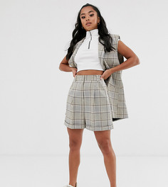 Клетчатые шорты в винтажном стиле ASOS DESIGN Petite - Мульти