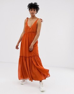 Платье миди Gestuz Lona - Оранжевый