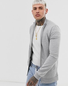 Серая меланжевая спортивная куртка ASOS DESIGN - Серый