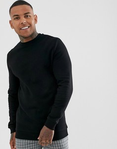 Черный удлиненный свитшот ASOS DESIGN - Черный