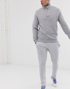 Светло-серые джоггеры скинни ASOS DESIGN - Серый