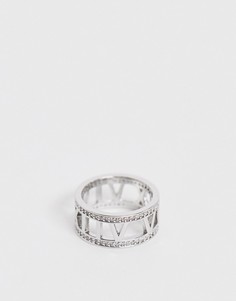 Серебристое кольцо с фианитами ASOS DESIGN - Серебряный