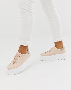 Бежевые кроссовки на массивной подошве ASOS DESIGN - Бежевый