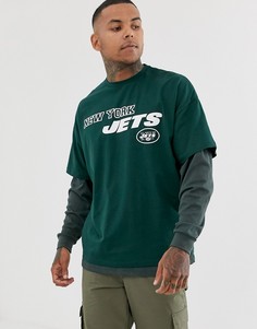Oversize-футболка с принтом ASOS DESIGN New york jets