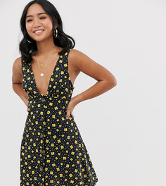 Сарафан на пуговицах с принтом ASOS DESIGN Petite - Мульти