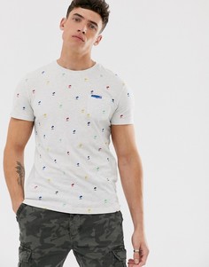 Серая футболка с пальмовым принтом Superdry - Серый