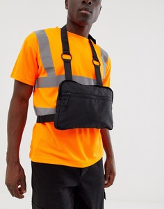 Черная сумка на грудь ASOS DESIGN - Черный