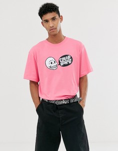 Розовая футболка с логотипом Cheap Monday - Розовый