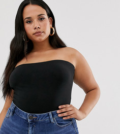 Черный боди-бандо ASOS DESIGN Curve - Черный