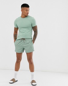Светло-зеленые шорты для плавания ASOS DESIGN - Зеленый