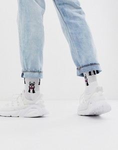 Спортивные носки с принтом ASOS DESIGN - Белый