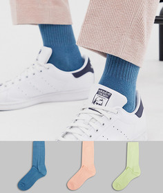 3 пары спортивных носков пастельного цвета ASOS DESIGN - Мульти