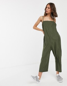 Комбинезон в минималистском стиле с квадратным вырезом ASOS DESIGN - Зеленый