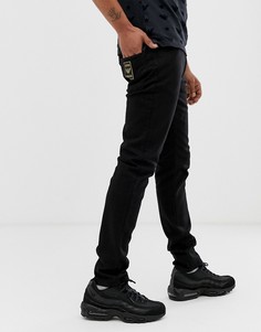 Черные узкие джинсы с логотипом Emporio Armani J06 - Черный
