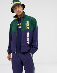 Темно-синяя куртка с логотипом Polo Ralph Lauren - Темно-синий