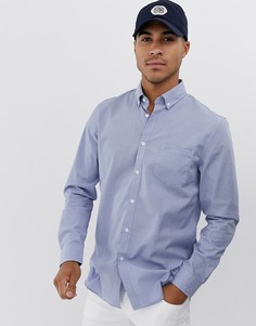 Рубашка с длинными рукавами и карманом на груди Lacoste - Синий