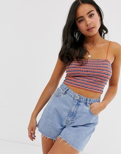 Кроп-топ в яркую полоску ASOS DESIGN - Мульти