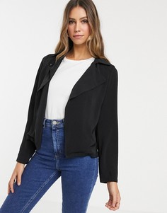 Блейзер с каскадной драпировкой Vero Moda - Черный