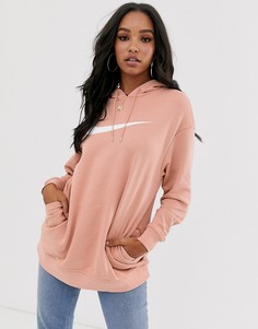 Oversize-худи цвета розового золота Nike - Розовый