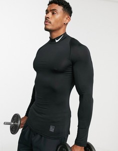 Компрессионный лонгслив Nike Training pro - Черный