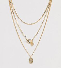 Золотистое многослойное ожерелье Monki - Золотой