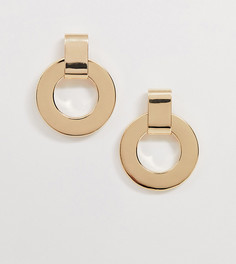 Золотистые серьги с круглыми подвесками Monki - Золотой
