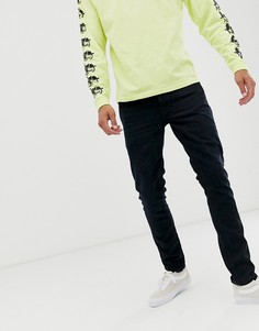 Выбеленные черные узкие джинсы Nudie Jeans Co Lean Dean - Темно-синий