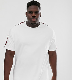 Белая футболка с кантом River Island Big & Tall - Белый