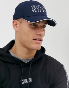 Темно-синяя бейсболка BOSS Cap Us - Темно-синий