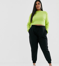 Базовые джоггеры со шнурком ASOS DESIGN Curve - Черный