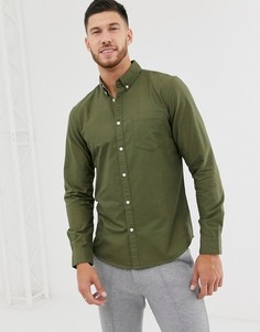 Оксфордская рубашка с длинными рукавами New Look - Зеленый