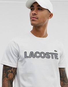 Белая футболка с логотипом Lacoste - Белый