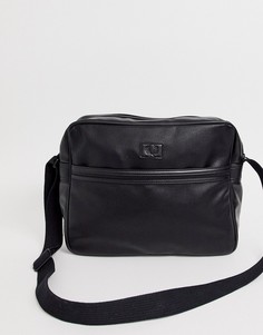 Черная полиуретановая сумка на плечо Fred Perry Tumbled - Черный