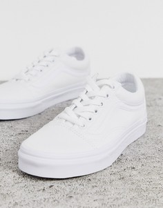 Белые кроссовки Vans classic Old Skool - Белый