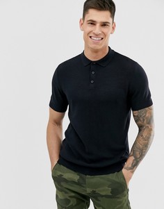 Темно-синее поло Topman - Темно-синий