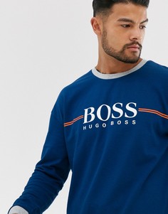 Свитшот с круглым вырезом BOSS authentic - Синий