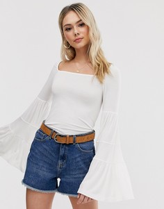 Ярусный топ с расклешенными рукавами Free People babetown