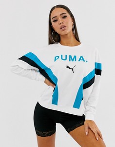 Белый свитшот Puma Chase - Белый