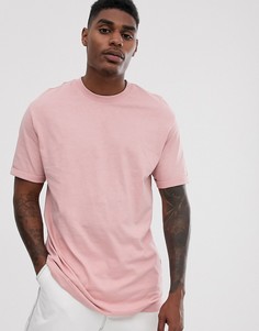Светло-розовая футболка классического кроя Bershka Join Life - Розовый