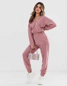 Повседневный розовый комбинезон Missguided - Розовый