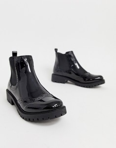 Лакированные ботинки челси Vero Moda - Черный