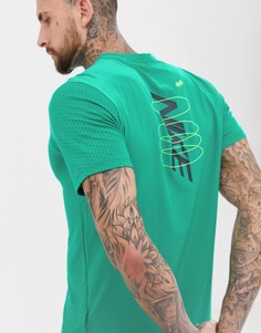 Зеленая футболка Nike Running Breathe 365 Rise