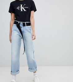 Джинсы прямого кроя с завышенной талией Calvin Klein Jeans american classic эксклюзивно для ASOS - Синий